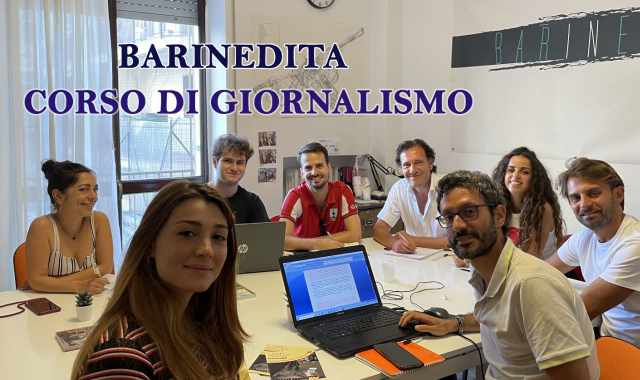Barinedita, corso di giornalismo d'autunno: al via le iscrizioni